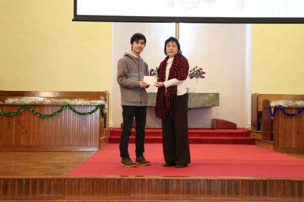 學生門參加由復和綜合服務中心舉辦的「和諧校園講座」，向學生宣揚和諧友愛的信息。